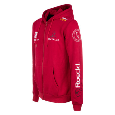 Sudadera con capucha para hombre con multi-logo Equestro Scooter Beige