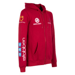 Sudadera con capucha para hombre con multi-logo Equestro Scooter Beige