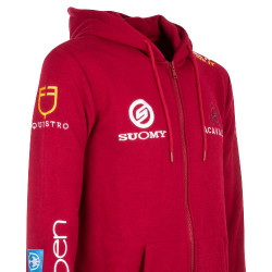 Sudadera con capucha para hombre con multi-logo Equestro Scooter Beige