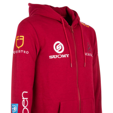 Sudadera con capucha para hombre con multi-logo Equestro Scooter Beige