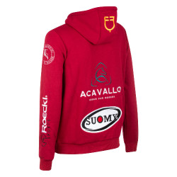 Sudadera con capucha para hombre con multi-logo Equestro Scooter Beige