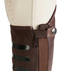 Mini-chaps unisex con inserciones de silicona Gel Grip System Equestro Mini-chaps unisex con inserciones de silicona Gel Grip System Equestro