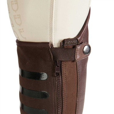 Mini-chaps unisex con inserciones de silicona Gel Grip System Equestro Mini-chaps unisex con inserciones de silicona Gel Grip System Equestro