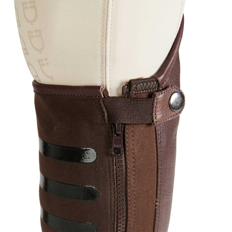 Mini-chaps unisex con inserciones de silicona Gel Grip System Equestro Mini-chaps unisex con inserciones de silicona Gel Grip System Equestro