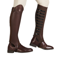 Mini-chaps unisex con inserciones de silicona Gel Grip System Equestro Mini-chaps unisex con inserciones de silicona Gel Grip System Equestro