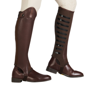 Mini-chaps unisex con inserciones de silicona Gel Grip System Equestro Mini-chaps unisex con inserciones de silicona Gel Grip System Equestro