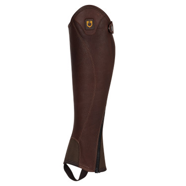 Mini-chaps de cuero flexible con cremallera lateral Magellano Equestro