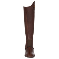 Mini-chaps de cuero flexible con cremallera lateral Magellano Equestro Castaño Marrón Mini-chaps de cuero flexible con cremallera lateral Magellano Equestro Castaño Marrón
