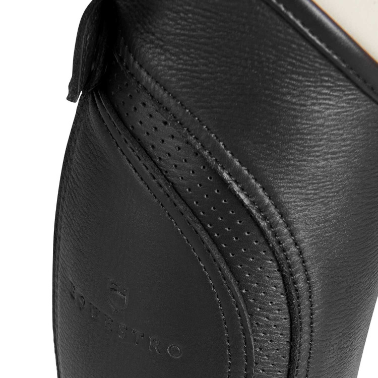 Mini-chaps unisex de cuero perforado para una comodidad máxima Salisbury Equestro Mini-chaps unisex de cuero perforado para una comodidad máxima Salisbury Equestro