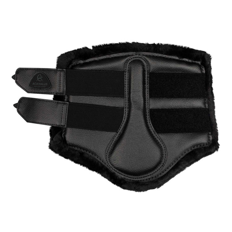 Guarniciones delanteras de cuero ecológico con forro sintético y doble velcro Acavallo Guarniciones delanteras de cuero ecológico con forro sintético y doble velcro Acavallo
