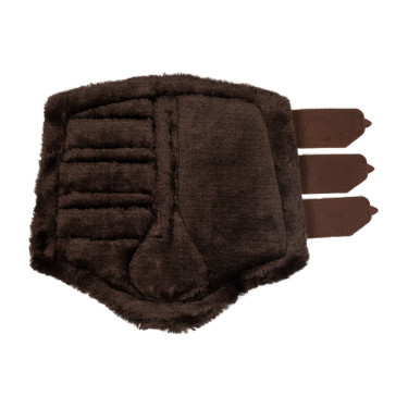 Guarniciones traseras de cuero sintético con triple velcro Acavallo Marrón oscuro Marr&amp;amp;amp;oacute;n