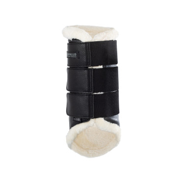 Guarniciones traseras de cuero ecológico con triple cierre de velcro Acavallo Guarniciones traseras de cuero ecológico con triple cierre de velcro Acavallo