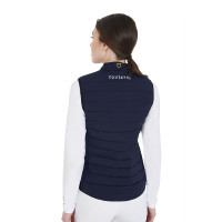 Chaleco de tejido técnico cortaviento para mujer Equestro Marino Azul marino Chaleco de tejido técnico cortaviento para mujer Equestro Marino Azul marino