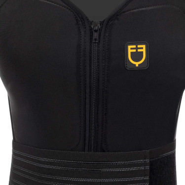 Chaleco de protección para adulto con cinturón Equestro Lila Azul