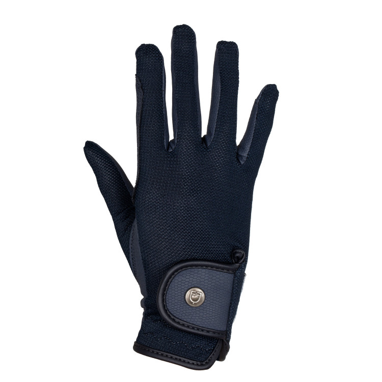 Guantes unisex de tejido técnico y malla Equestro Guantes unisex de tejido técnico y malla Equestro