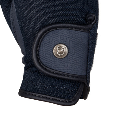 Guantes unisex de tejido técnico y malla Equestro Guantes unisex de tejido técnico y malla Equestro