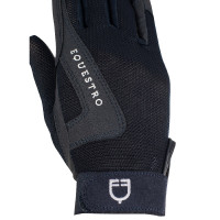 Guantes infantiles Sunny de tejido técnico Equestro Marino Azul marino