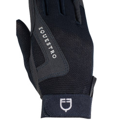 Guantes infantiles Sunny de tejido técnico Equestro Marino Azul marino