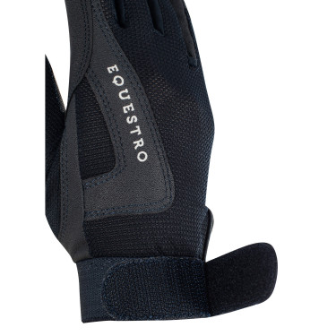 Guantes infantiles Sunny de tejido técnico Equestro Marino Azul marino