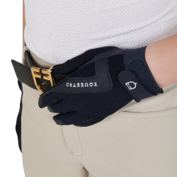 Guantes infantiles Sunny de tejido técnico Equestro Marino Azul marino