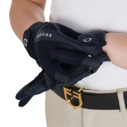 Guantes infantiles Sunny de tejido técnico Equestro Marino Azul marino
