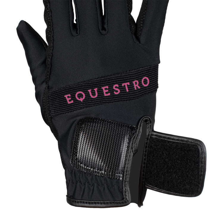 Guantes de tejido técnico con logotipo multicolor Equestro Guantes de tejido técnico con logotipo multicolor Equestro