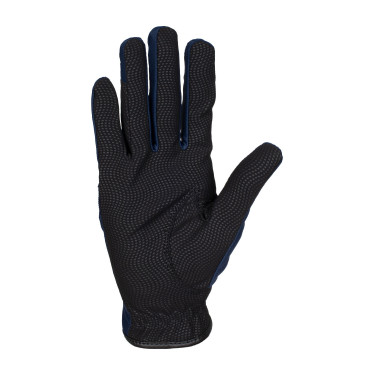 Guantes de tejido técnico con logotipo multicolor Equestro marine/blanc Azul
