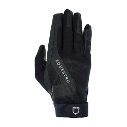 Guantes de tela técnica con forro polar Equestro Marino Azul marino Guantes de tela técnica con forro polar Equestro Marino Azul marino