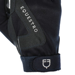 Guantes de tela técnica con forro polar Equestro Marino Azul marino Guantes de tela técnica con forro polar Equestro Marino Azul marino