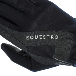 Guantes de tela técnica con forro polar Equestro Marino Azul marino Guantes de tela técnica con forro polar Equestro Marino Azul marino