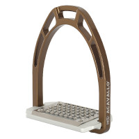 Estribos de aluminio Arco Evolution Alupro Acavallo Bronce Marrón Estribos de aluminio Arco Evolution Alupro Acavallo Bronce Marrón