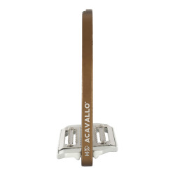 Estribos de aluminio Arco Evolution Alupro Acavallo Bronce Marrón Estribos de aluminio Arco Evolution Alupro Acavallo Bronce Marrón