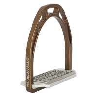 Estribos de aluminio Arco Evolution Alupro Acavallo Bronce Marrón Estribos de aluminio Arco Evolution Alupro Acavallo Bronce Marrón
