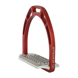 Estribos de aluminio Arco Evolution Alupro Acavallo Roja Rojo Estribos de aluminio Arco Evolution Alupro Acavallo Roja Rojo