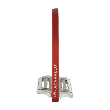 Estribos de aluminio Arco Evolution Alupro Acavallo Roja Rojo Estribos de aluminio Arco Evolution Alupro Acavallo Roja Rojo