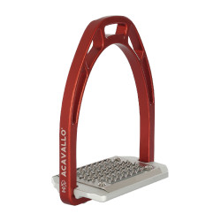 Estribos de aluminio Arco Evolution Alupro Acavallo Roja Rojo Estribos de aluminio Arco Evolution Alupro Acavallo Roja Rojo