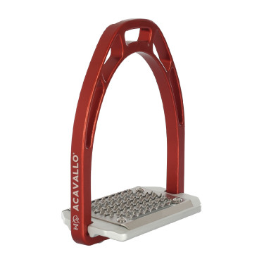 Estribos de aluminio Arco Evolution Alupro Acavallo Roja Rojo Estribos de aluminio Arco Evolution Alupro Acavallo Roja Rojo