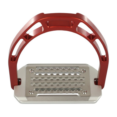 Estribos de aluminio Arco Evolution Alupro Acavallo Roja Rojo Estribos de aluminio Arco Evolution Alupro Acavallo Roja Rojo