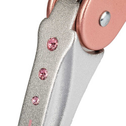 Estribos Arena Aluplus 2.0 edición especial con cristales Swarovski Acavallo Rosa antiguo