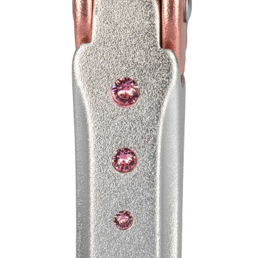 Estribos Arena Aluplus 2.0 edición especial con cristales Swarovski Acavallo Rosa antiguo