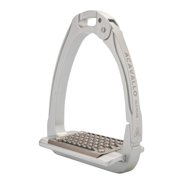 Estribos Arena Aluplus 2.0 Acavallo Aluminio Plata Estribos Arena Aluplus 2.0 Acavallo Aluminio Plata