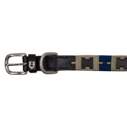Collar de cuero para perro con diseño geométrico Polo H Equestro Collar de cuero para perro con diseño geométrico Polo H Equestro