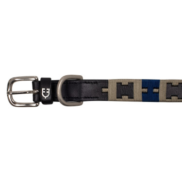Collar de cuero para perro con diseño geométrico Polo H Equestro Collar de cuero para perro con diseño geométrico Polo H Equestro