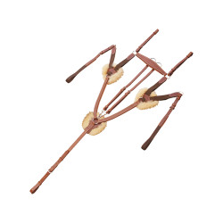 Pechopetral de 5 puntos Salome con sistema Magic Equestro Coñac Marrón