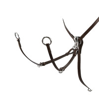 Collier de chasse en cuir réglable Equestro Marrón oscuro