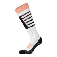 Calcetines unisex de tejido técnico y transpirable con logotipo Equestro Negro / blanco / rosa Calcetines unisex de tejido técnico y transpirable con logotipo Equestro Negro / blanco / rosa