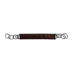Cadena de esclava recubierta de cuero Equestro Marrón oscuro Marr&amp;amp;amp;oacute;n