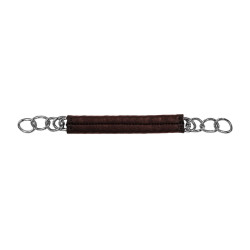 Cadena de esclava recubierta de cuero Equestro Marrón oscuro Marr&amp;amp;amp;oacute;n