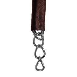 Cadena de esclava recubierta de cuero Equestro Marrón oscuro Marr&amp;amp;amp;oacute;n