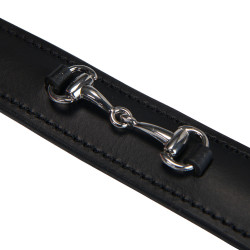 Cinturón inglés de cuero con embocadura eggbutt Equestro Cinturón inglés de cuero con embocadura eggbutt Equestro